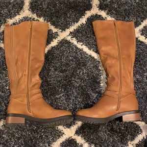 New brown knee high boots
